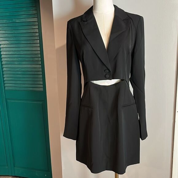 MINKPINK nwt ALLIE BLAZER DRESS - med ($170) - Picture 6 of 8